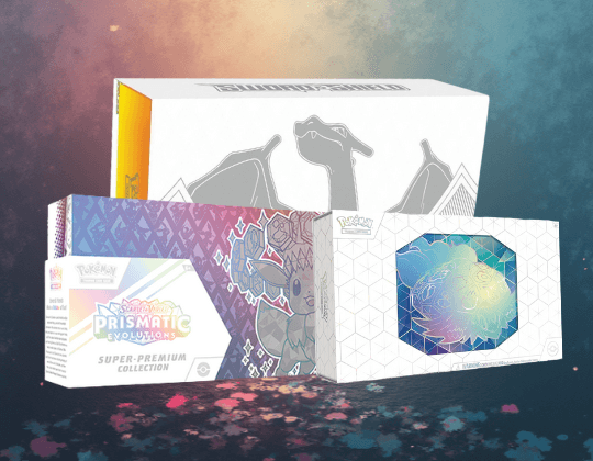 PREMIUM COLLECTION BUNDLE - Charizard UPC, Prismatic SPC, Terapagos UPC